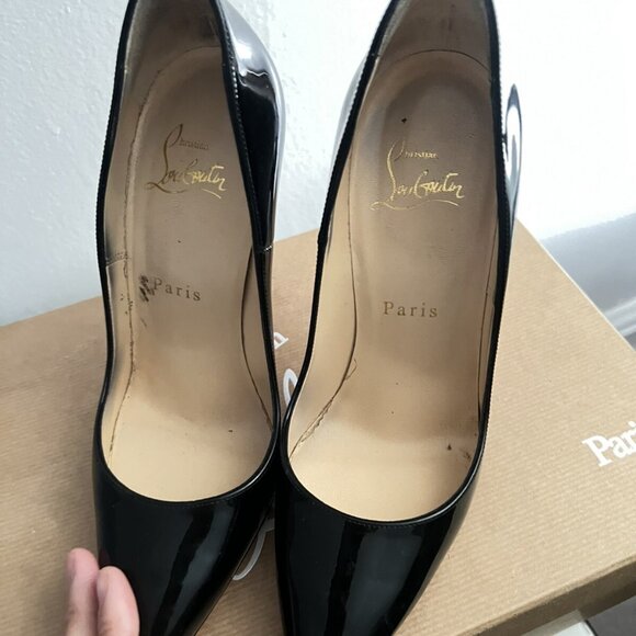 Christian Louboutin so Kate 120 Black Patent Pumps/heels - Picture 4 of 7